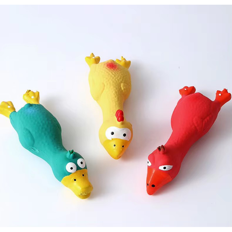 Pet Supplies Nz - Cute Dog Squeak Toy Latex Chicken