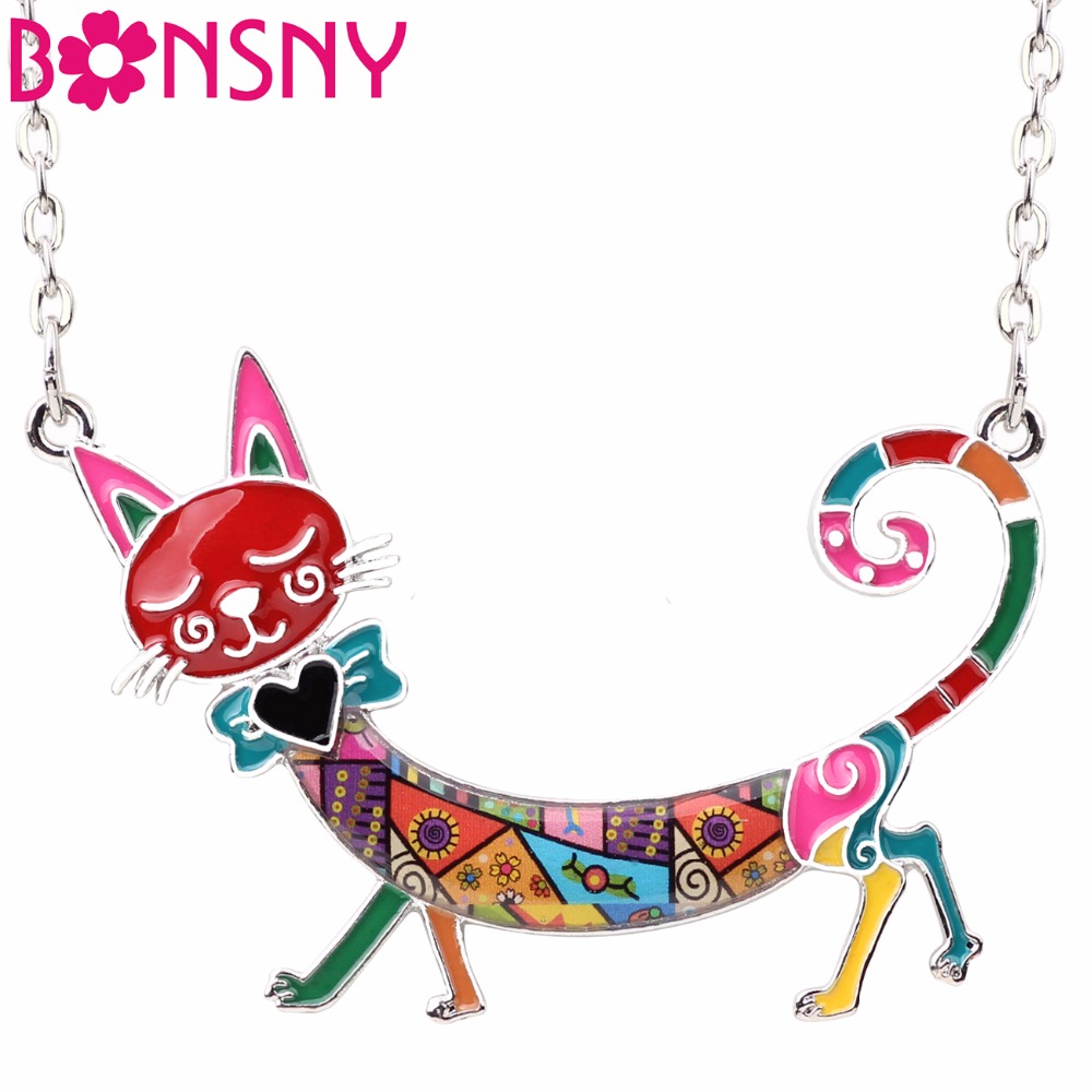 Pet X Supplies - Bonsny Statement Maxi Enamel Kitten Cat