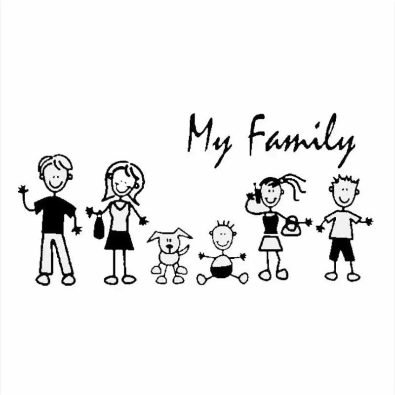 Car Sticker Family Stick Figur - Pet Supplies Nz recension och pris