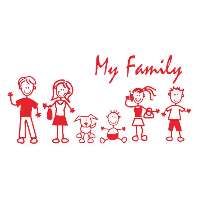 Car Sticker Family Stick Figur - Pet Supplies Nz recension och pris